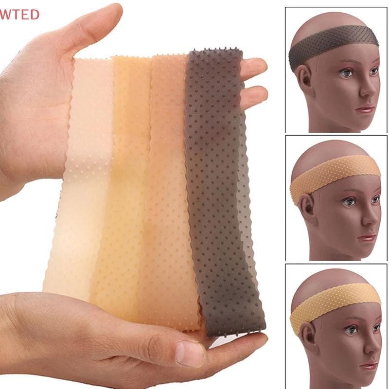 (WTED) Faixa Elástica De Silicone Para Peruca , Fixação De Perucas , Esporte , Transparente , Bla , Yoga , À Prova De Su