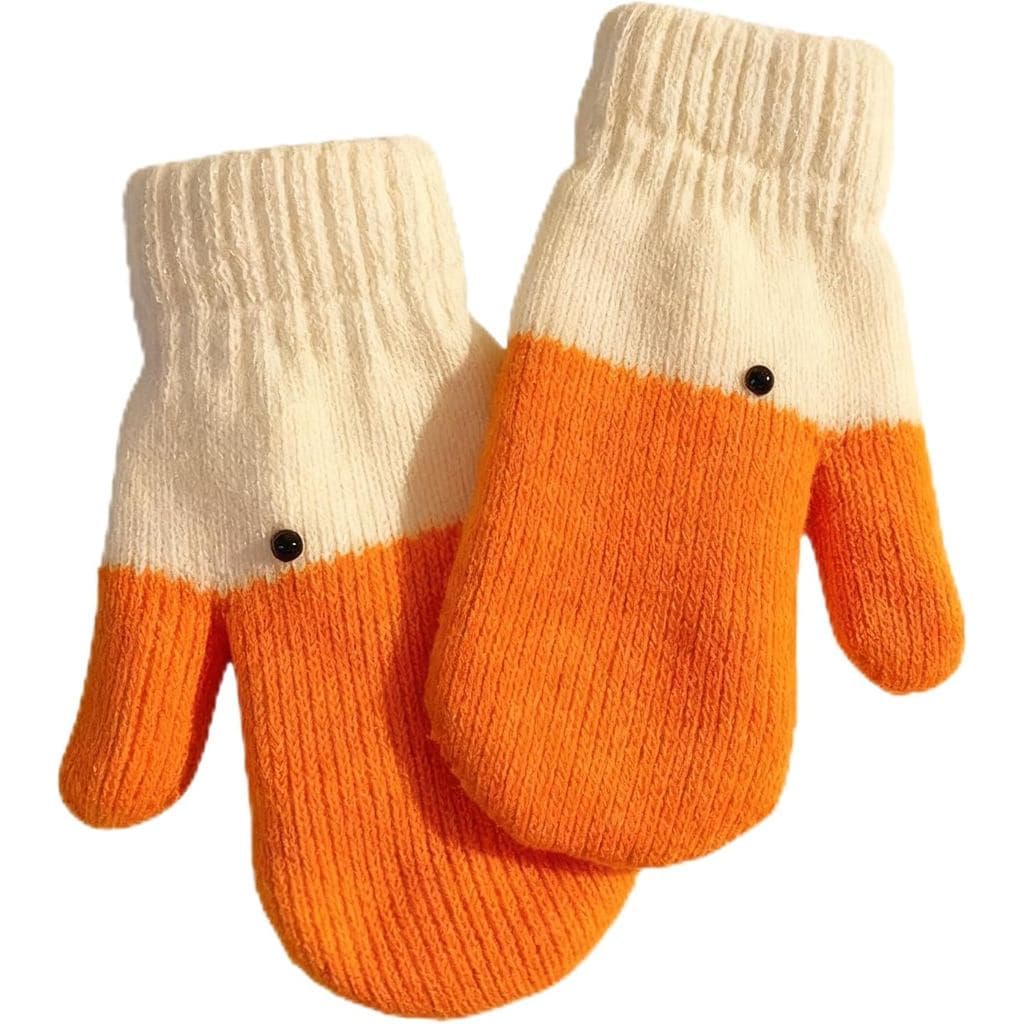 Luvas de Inverno Silly Goose, Luvas de Malha Quentes e Macias com Forro de Lã, Presentes Estilo Animal Fofo para Mulhere