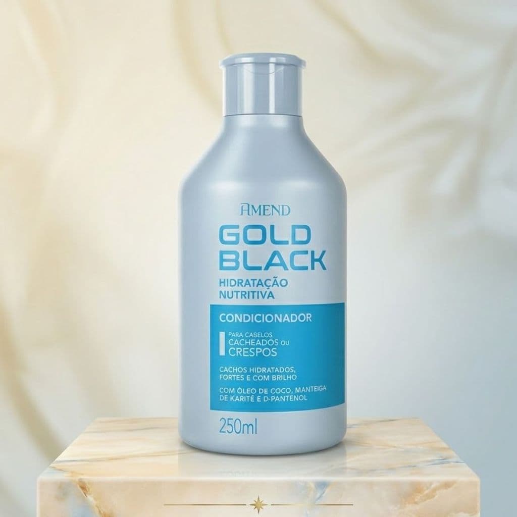 Condicionador Gold Black Hidratação Nutritiva 250ml Amend