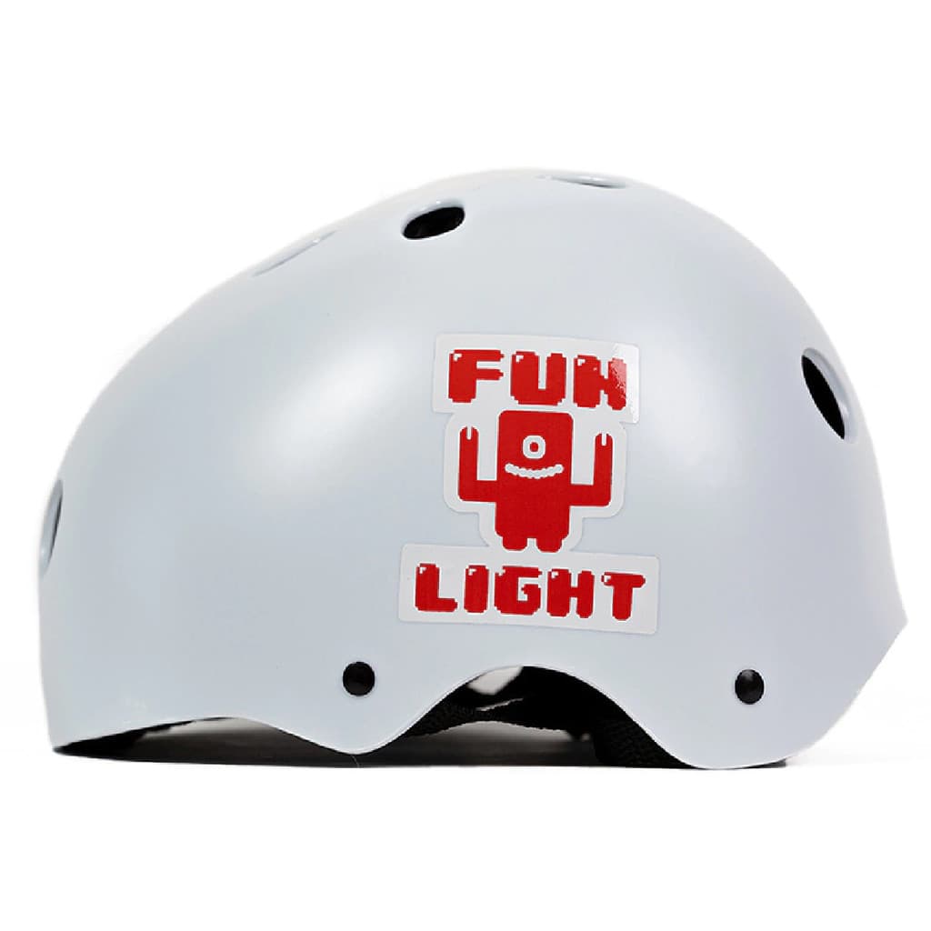 Capacete Fun Light Profissional Infantil Branco