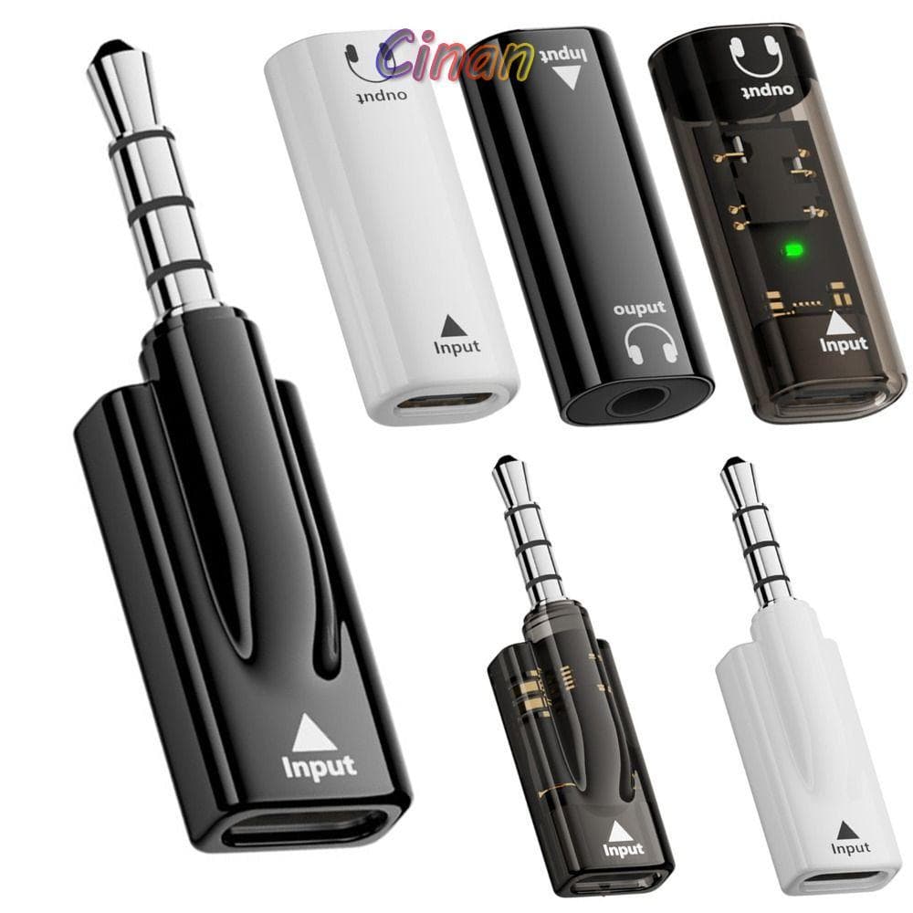 Conversor CINAN USB Tipo C Para 3.5 Mm , Adaptador De Áudio Plug and Play Sem Atraso , Conector DAC-AUX