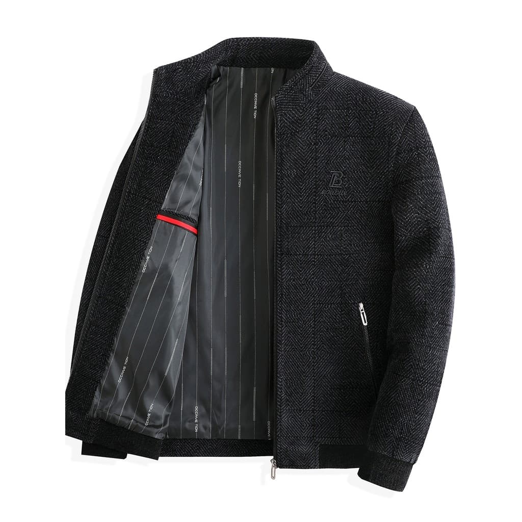 Pai jaqueta primavera outono roupas superiores de meia-idade idosos jaqueta de Chenille roupas masculinas de meia-idade