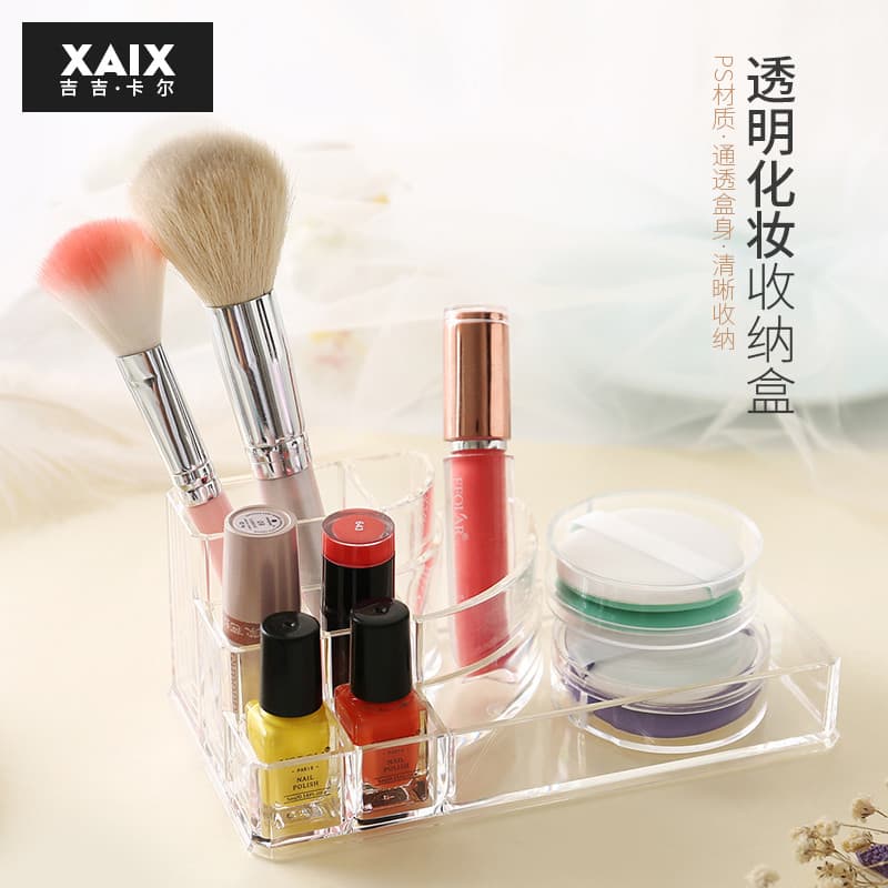 XAIX cosméticos batom caixa de armazenamento transparente acrílico maquiagem ferramentas beleza maquiagem Desktop organi