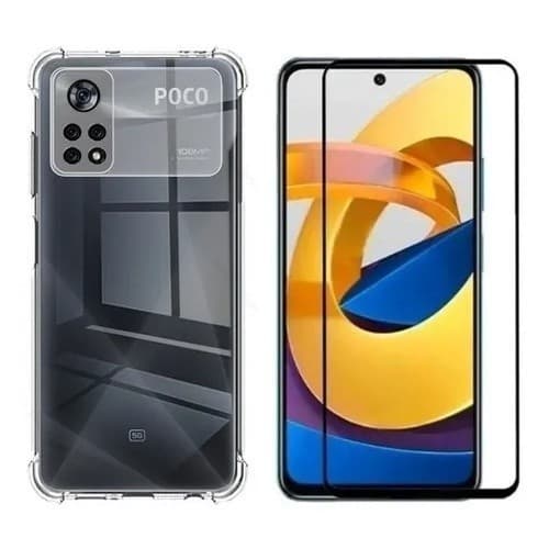 Capa Capinha Para X4 Pro 5g + Pelicula 3d Vidro Tech Otoni