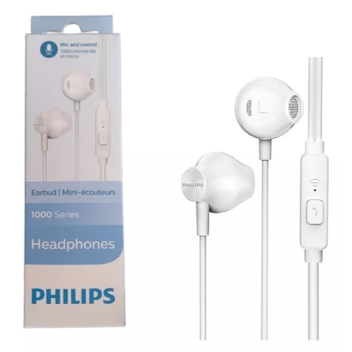 Fone de Ouvido Philips com Microfone P2 Intra Auricular Branco Alta Qualidade Som Limpo