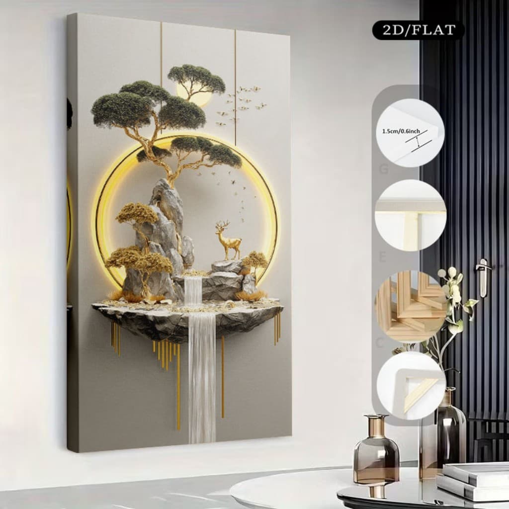 Quadro Decorativo Grande 115x80cm Harmônico Artístico Sala,Quarto,Copa,consultório,escritório,hall