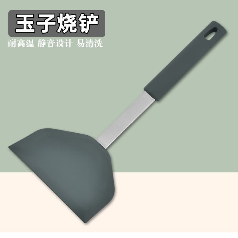 HMY espátula de silicone utensílios de cozinha antiaderente espátula de fritura espátula larga silicone mudo espátula de