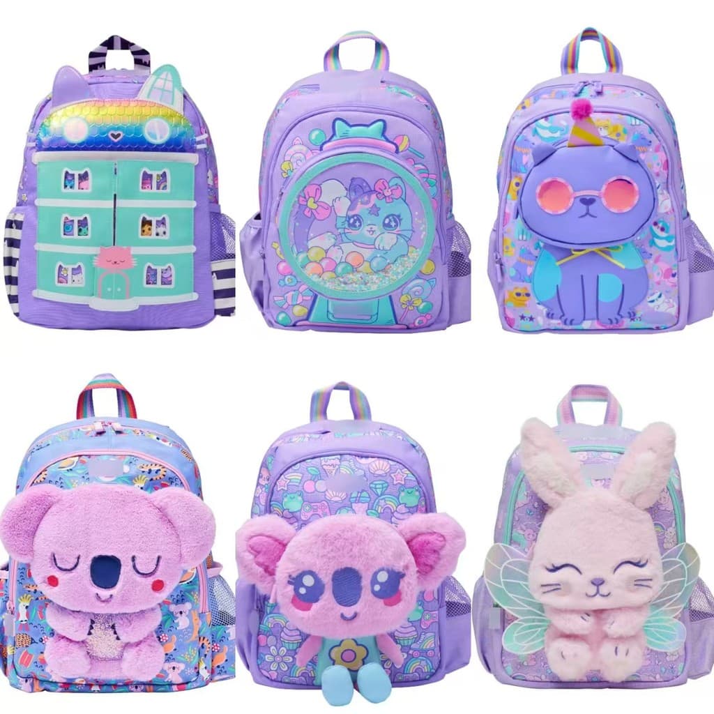 Mochila escolar estilo médio australiano, mochila escolar ultraleve com redução de carga para crianças, mochila Casual d