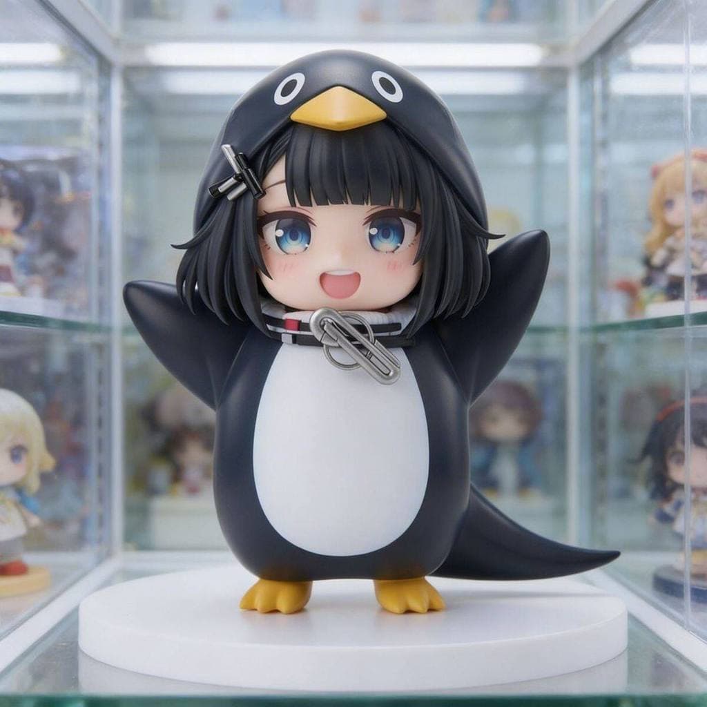 Cuckoo Gaga-Little Penguin [S + versão superior] Administrador Pinguim Figura Modelo Decoração Presente de Aniversário