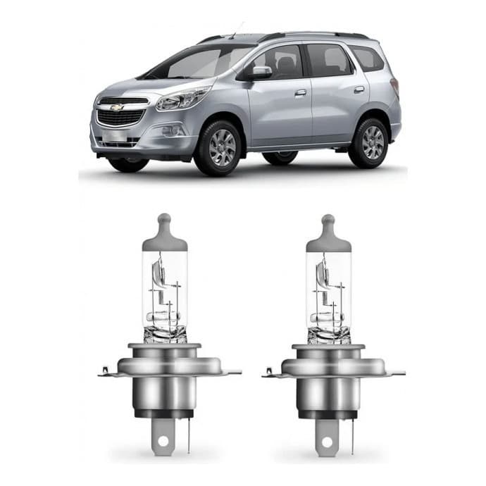 Kit Lampada Farol Spin 2012 2013 2014 2015 2016 2017 2018 H4