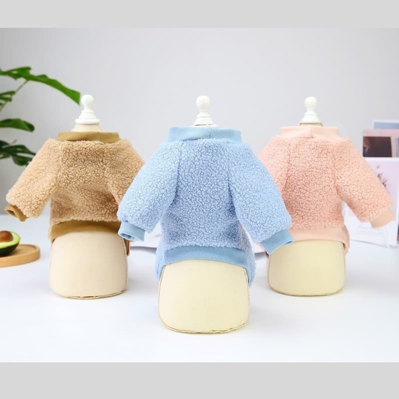 Roupas para Animais de Estimação de Inverno, Colete com Bolso Estilo Urso Teddy para Cães e Gatos Pequenos e Médios, Cam