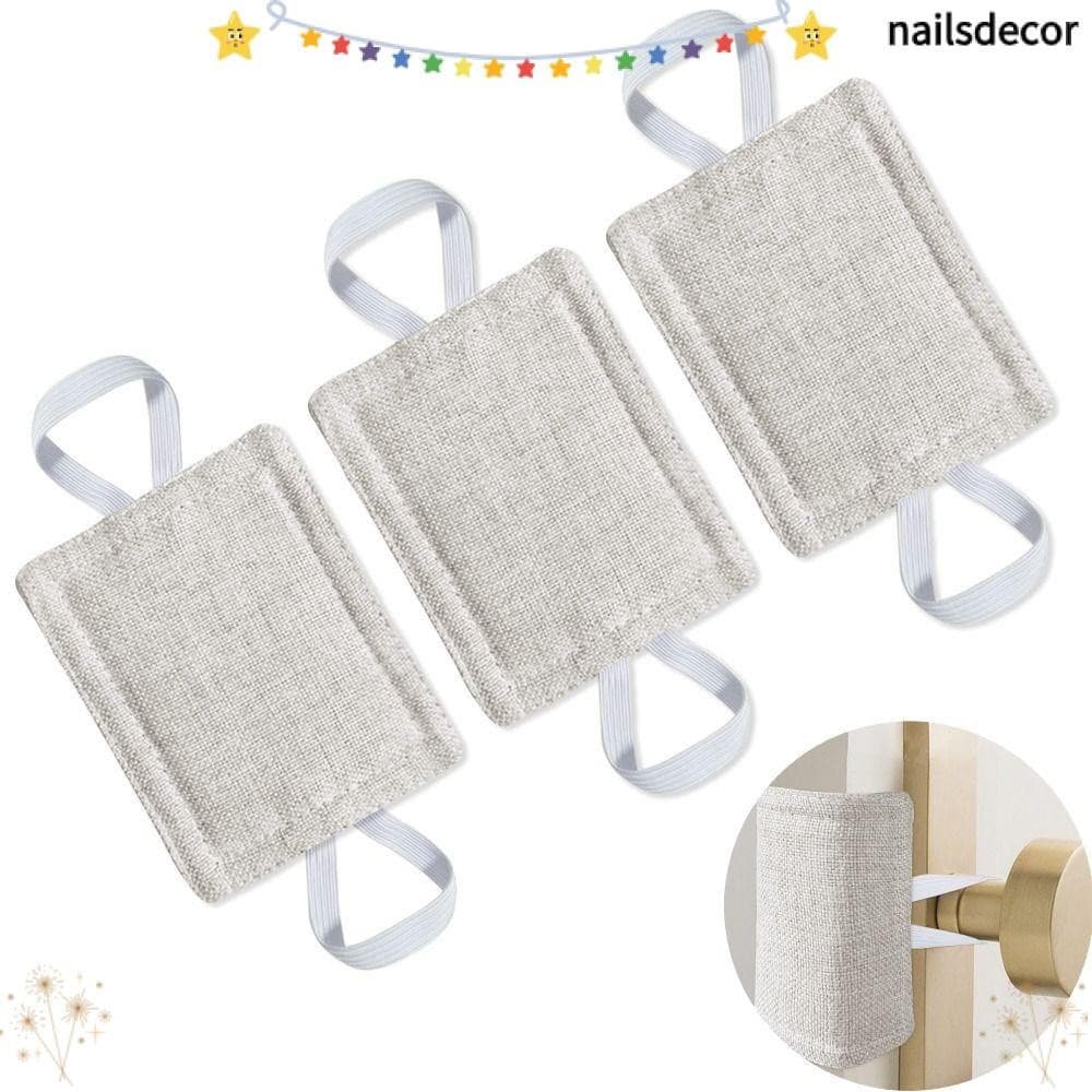 NAILSDECOR 3 Pcs Bloqueador De Ruído De Porta , Rolha Acolchoada Com Redução , Almofada De Segurança Para Crianças , Cap