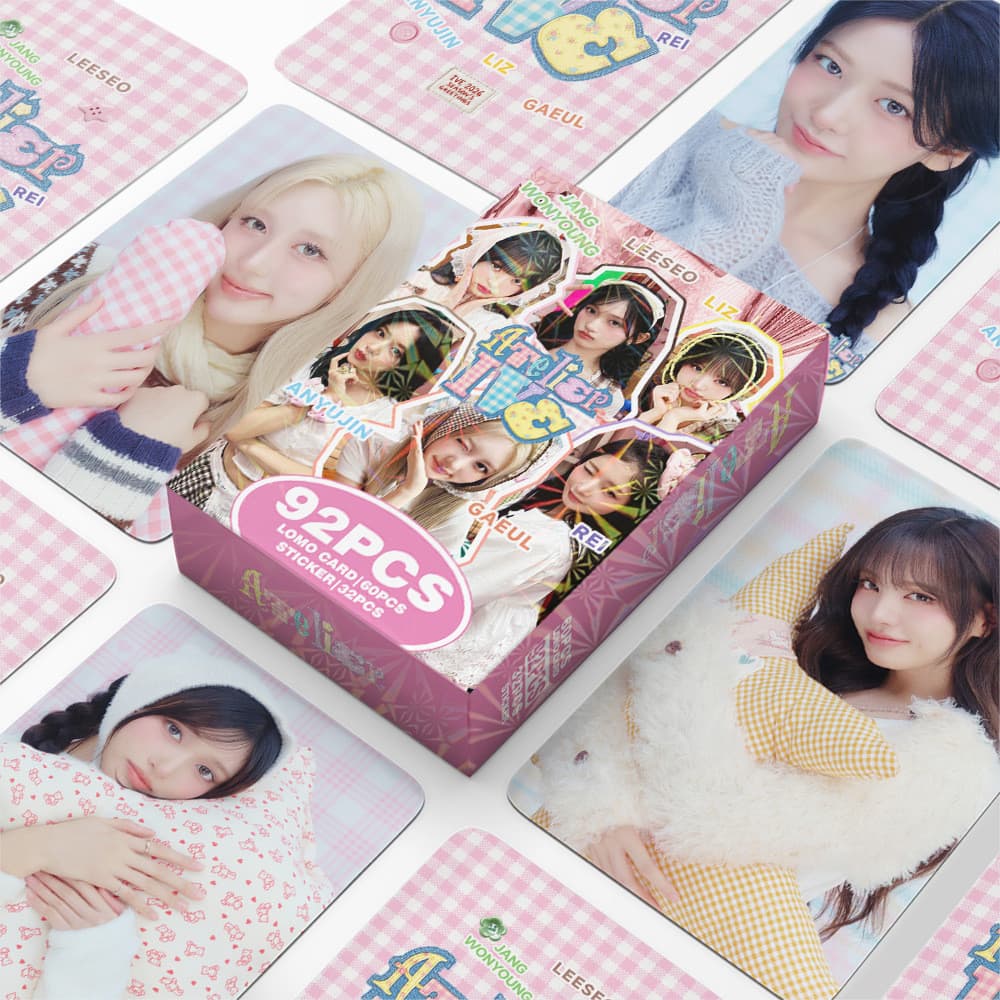 IVE SEASON'S Saudações 2026 Photocard Lomo Card 60pcs Cartão + 32pcs Adesivo Pequeno
