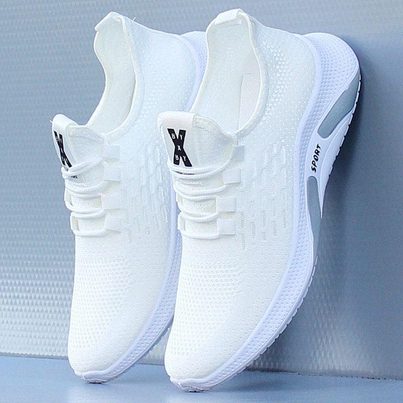 Sapatos masculinos verão respirável desodorante malha sapatos casuais antiderrapante tênis de corrida leve sapatos de so