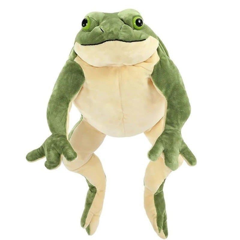 Jiameishun 58cm Criativo Sapo Gigante Brinquedo de Pelúcia Macio Realista Kawaii Almofada Verde Olhos Grandes