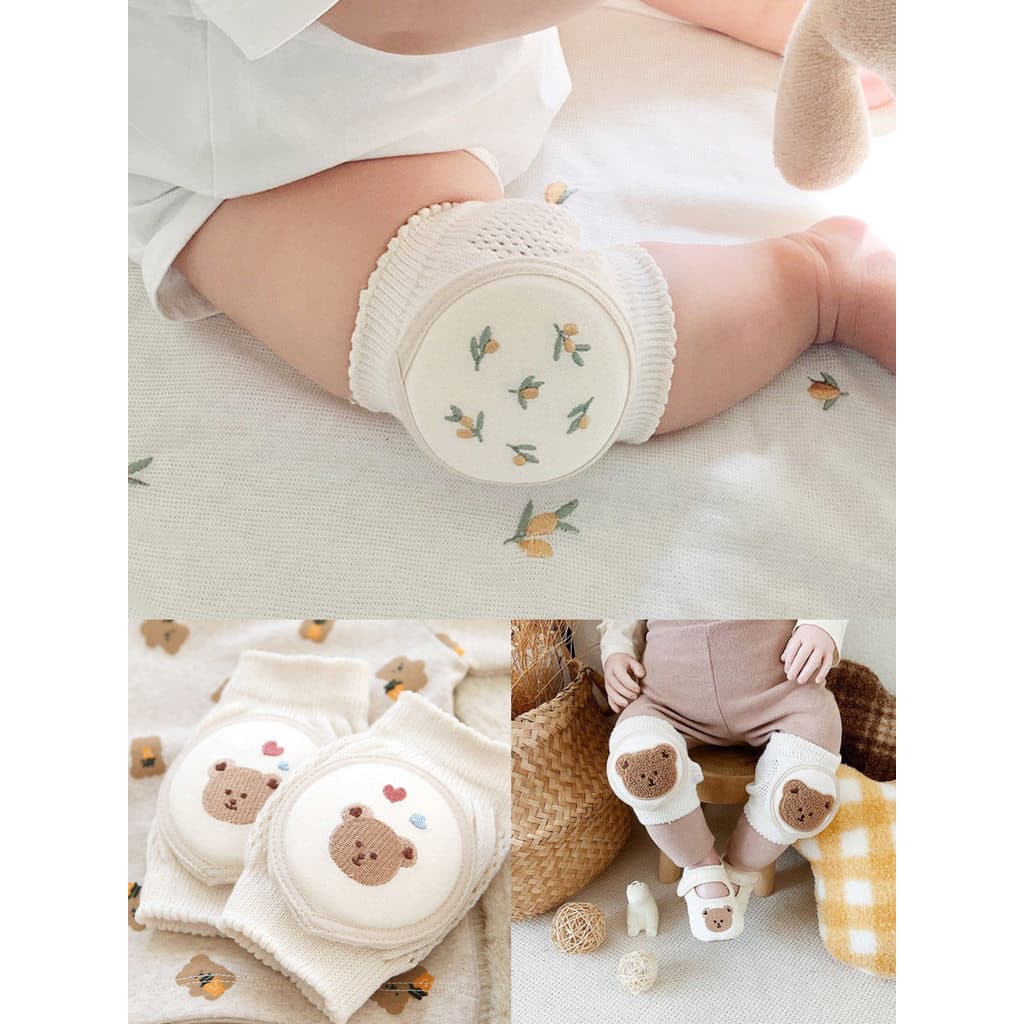 Ins joelheiras para bebês engatinhando, joelheiras para crianças, resistente a choques, verão, estilo fino, proteção par