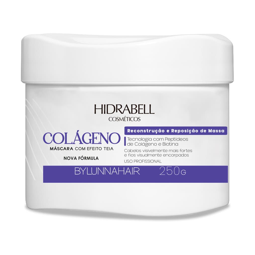 Máscara Repositora de Massa Capilar Colágeno Lifter Reconstrução Capilar Efeito Teia 250g Hidrabell