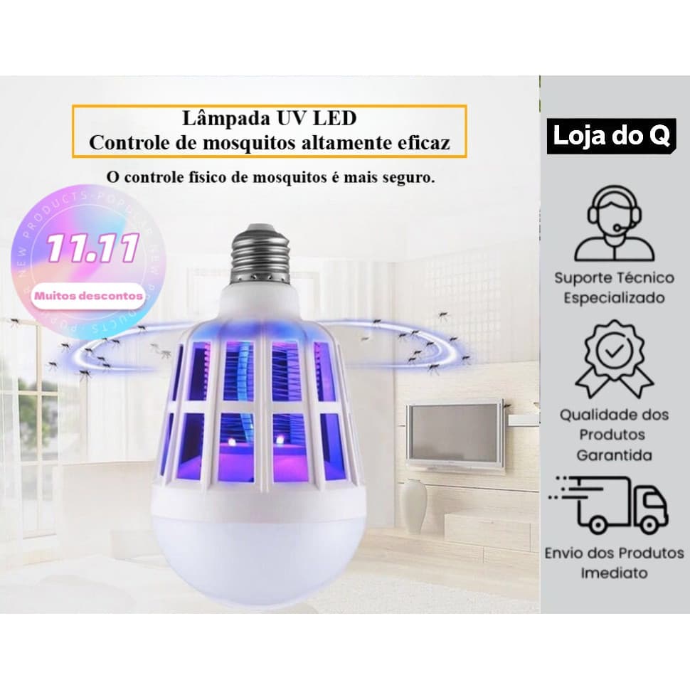 Assassino de mosquitos doméstico 15W 110V LED lâmpada assassina de mosquitos