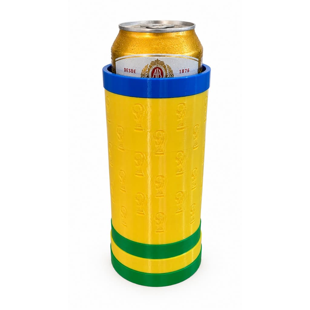Porta Latão Modelo Brasil Copa do Mundo em Impressão 3D