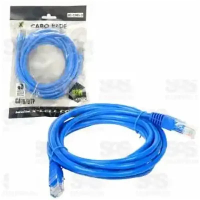 CABO DE REDE CAT6 3 METROS X-CELL XC-CAT6-3