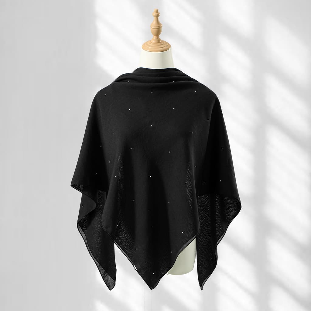 Wastcloth Lenço Quadrado Brilhante Feminino phiestone Capa irregular Xale