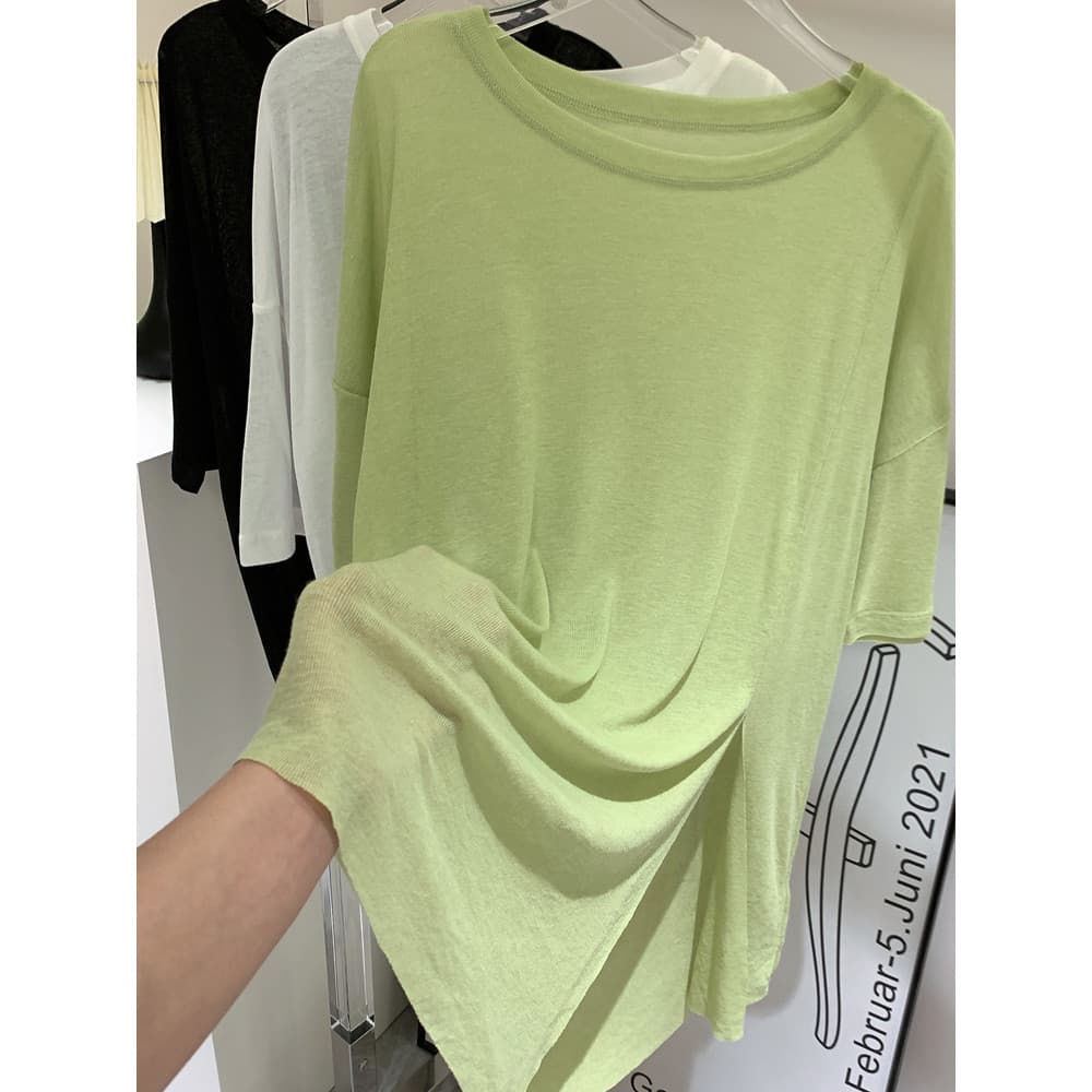 Solto verão Plus Size Super carne-cobrindo Yoga blusa feminina leve de secagem rápida gaze Casual esportes longa moda co