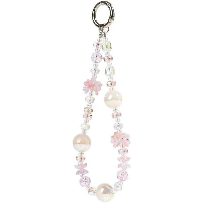 Cordão De Pulso De Pulseira , Alça De Contas , Chaveiro De Telefone Fofo , Acessórios De Capa Para Carteira De Câmera (C
