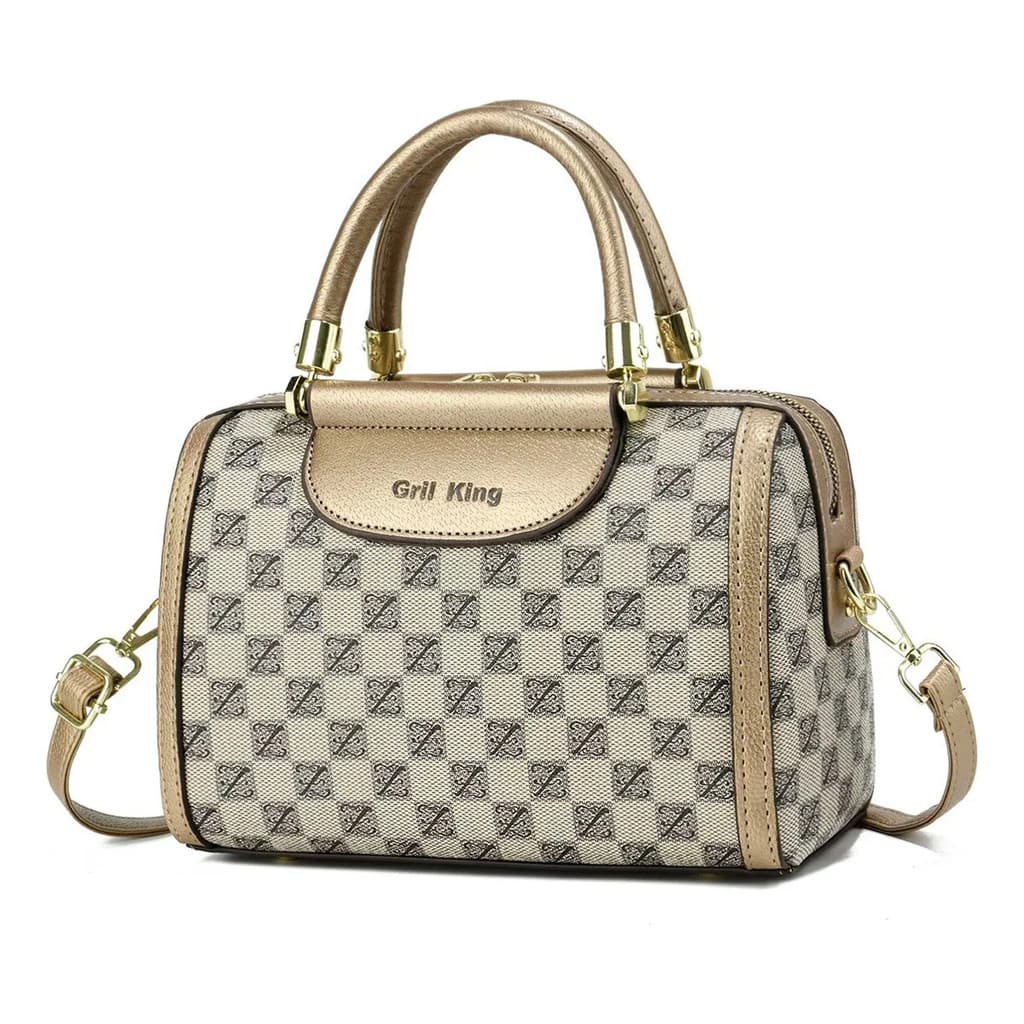 Bolsa Feminina Transversal Mala De Mão Couro Pu Dx1