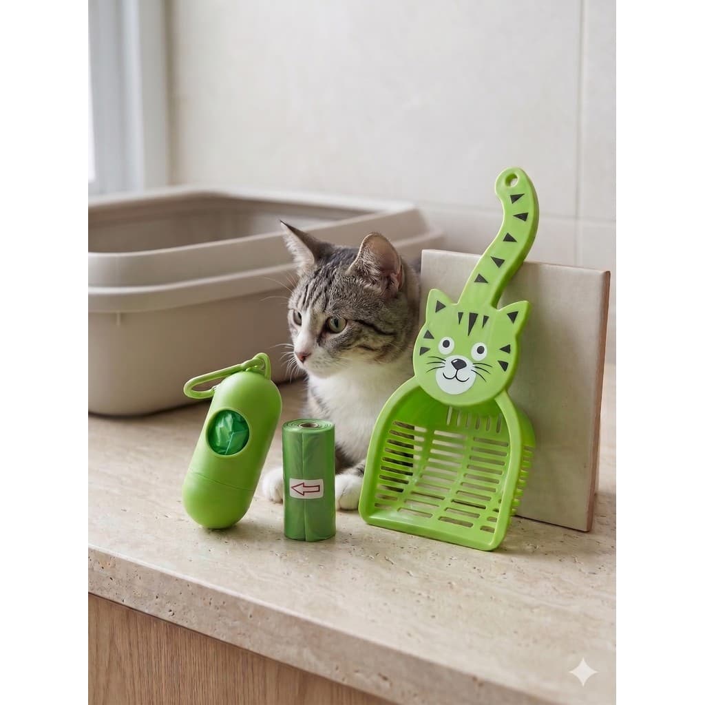 Kit Pá Higienica para Gatos e Cata Cacas