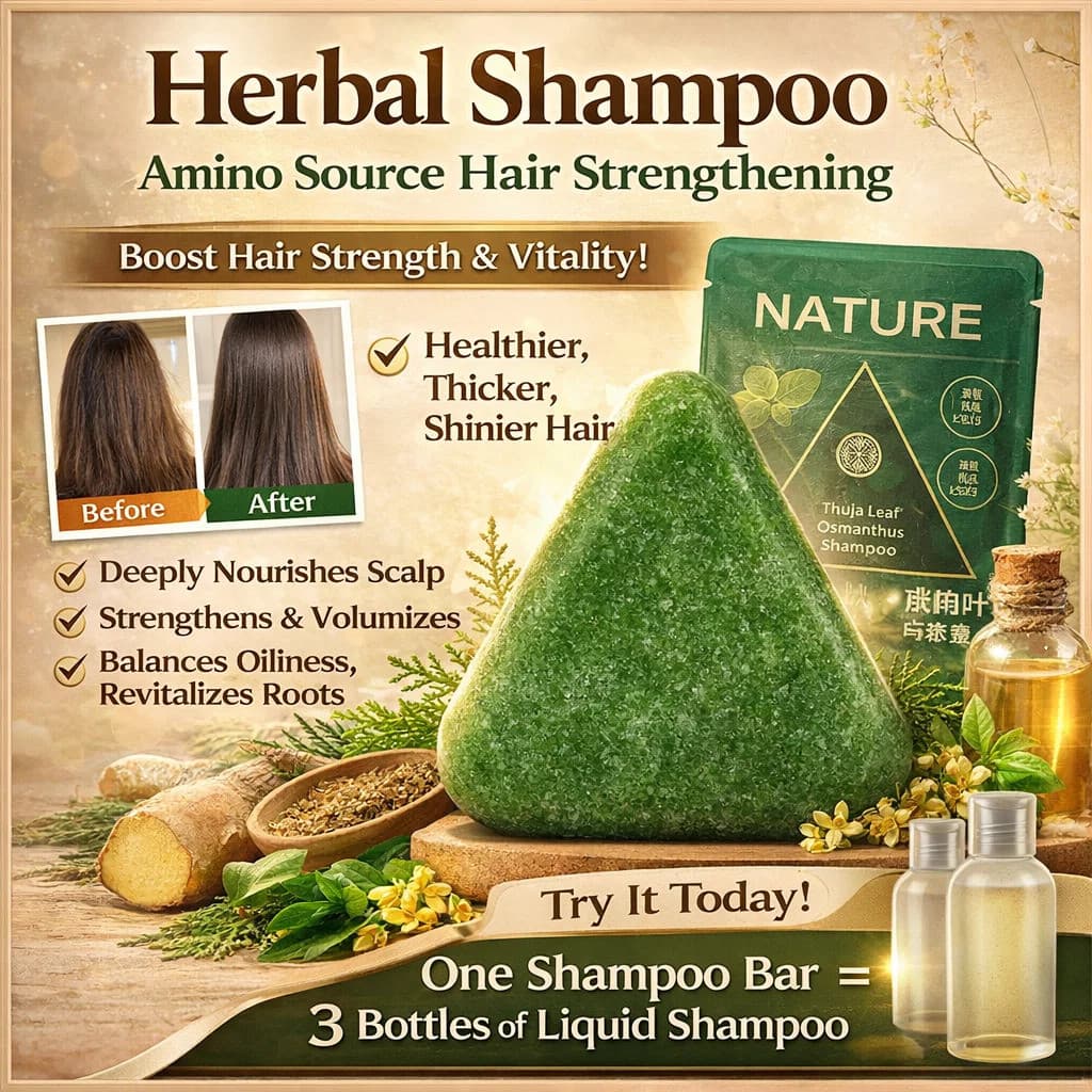 Deixe Uma Fragrância Shampoo Anti-Queda De Cabelo Ervas Naturais Caspa Controle De Óleo Sabonete De Polygonum Multifloru