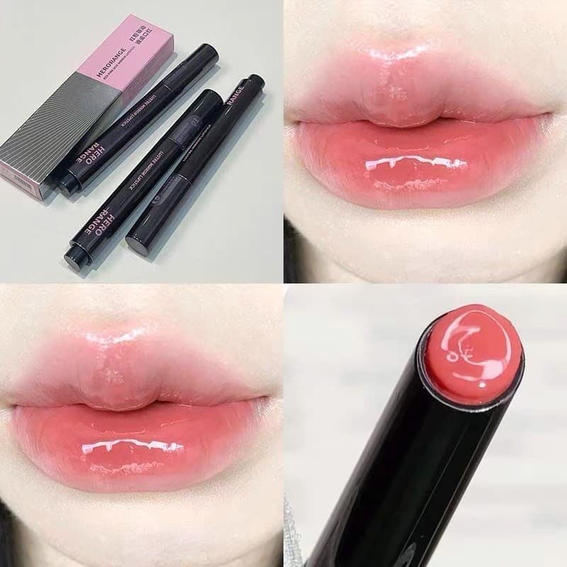 Nude Color Series Batom Saturado Diário Rosto Simples Brilho de Água Espelho Lip Glaze Batom Hidratante Feminino Brilho