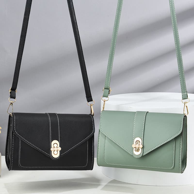 New Women's Shoulder Bag Fashion Simple Soft PU Leather Elegant Adjustable Strap Crossbody Bag