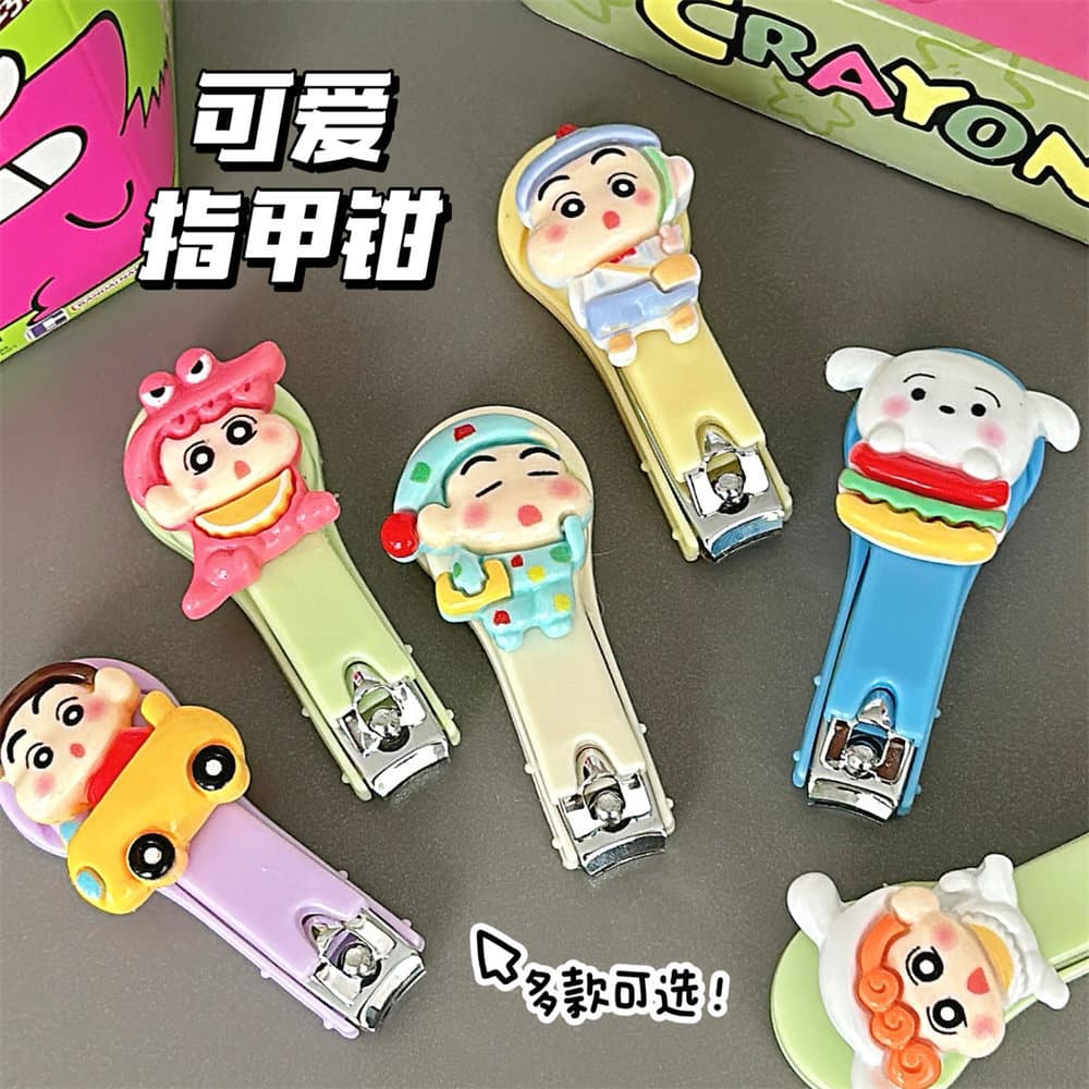 Xiaoxin cortador de unhas doméstico pacote único estudante bonito dos desenhos animados portátil aço inoxidável cortador