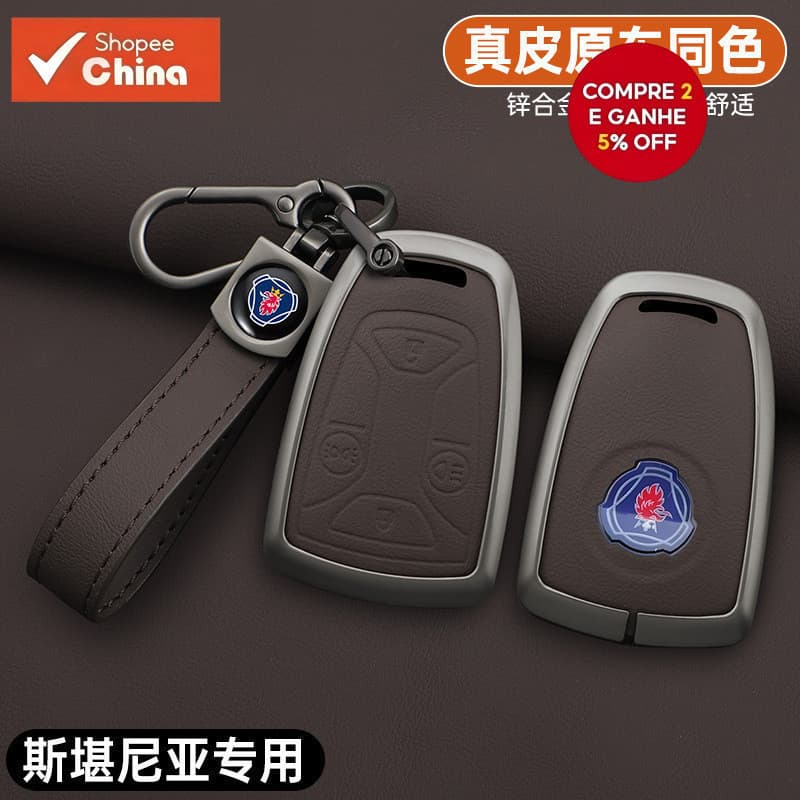 Capa de Chave para Caminhão Pesado Scania, Controle Remoto Metálico Série R, G P 2FXM