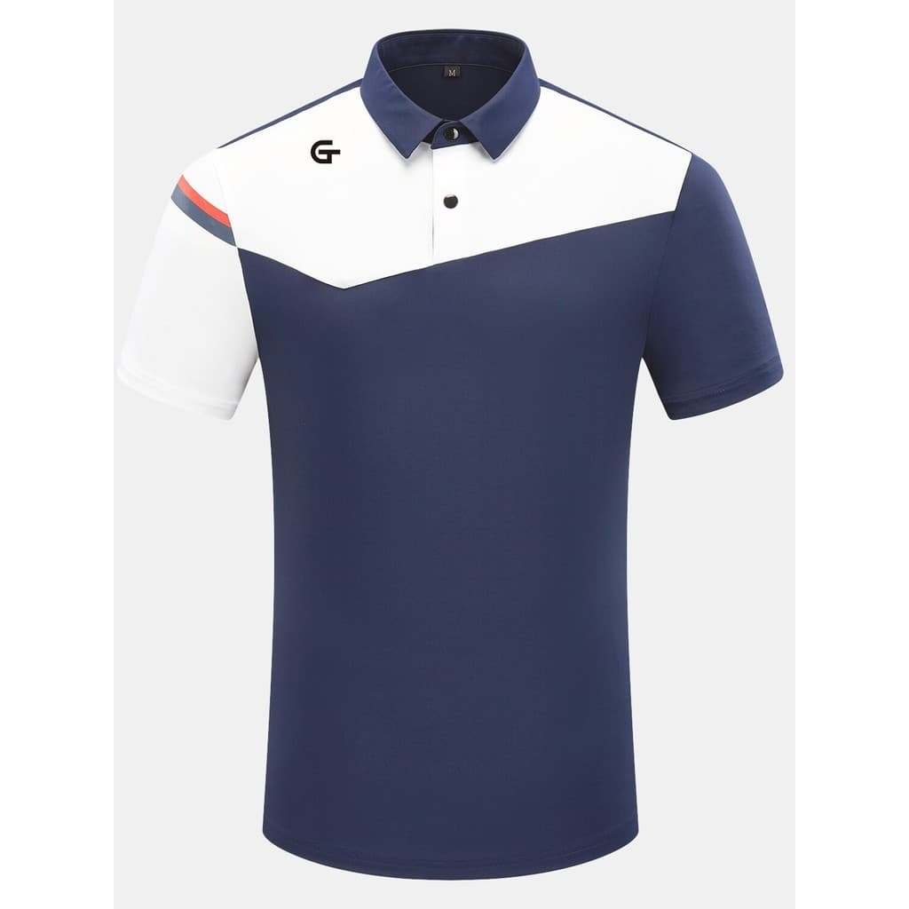 Camiseta de manga curta de golfe masculina verão esportes Polo camisa superior roupas de golfe roupas masculinas de seca