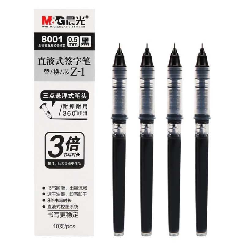 Chenguang papelaria reta líquido Rollerball caneta substituição recarga assinatura recarga substituível saco de tinta 80
