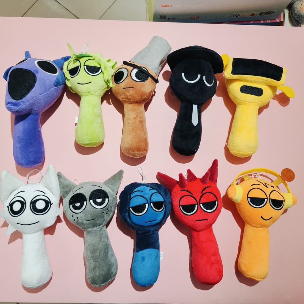 Sprunki Plushie Brinquedo Incredibox Mr Divertido Computador Boneca De Pelúcia Brinquedos Spranky Jogo De Música Persona