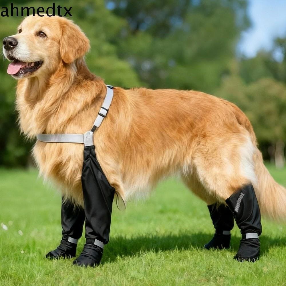 Calças De Chuva Para Cães AHMEDTXB , Capas Impermeáveis Anti-Sujeira Pés De Cachorro , Capa Ajustável Antiderrapante Sap
