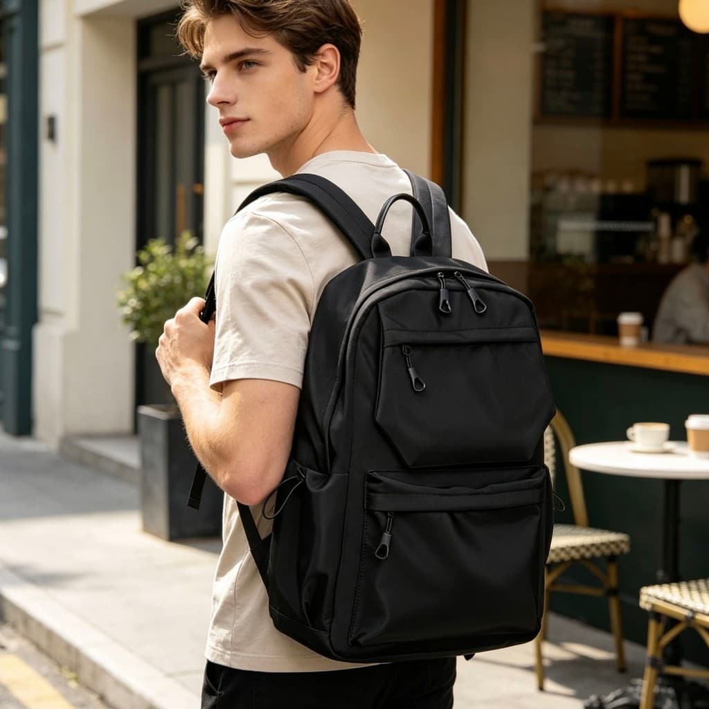 JAMI JAMI Mochila Notebook Escolar Executiva Masculina Feminina Bolsa Resistente Impermeável 1005