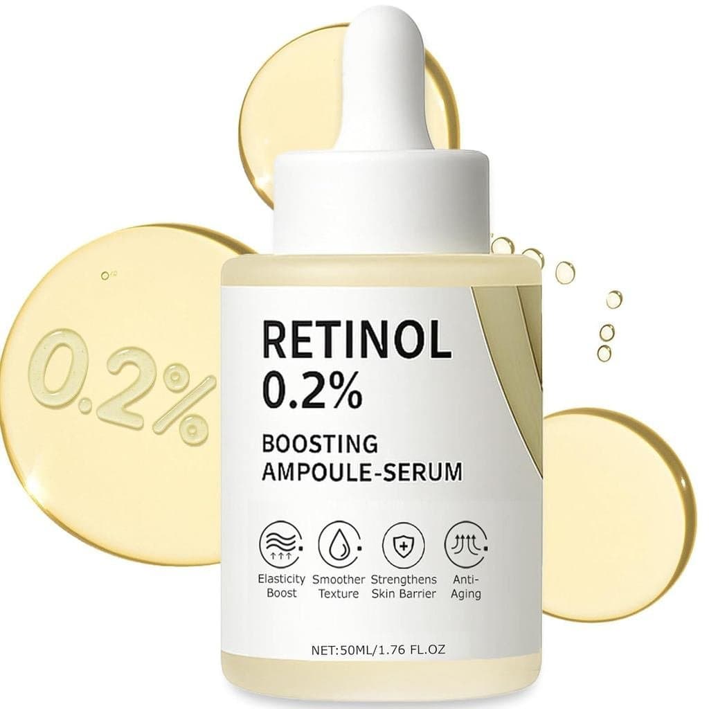 Sérum Firmador com 0,2% de Retinol, adequado para o rosto, aumenta a firmeza e a suavidade da pele, reduz rugas, acalma