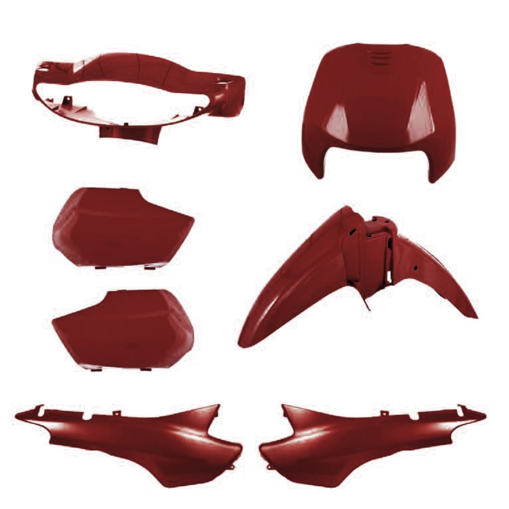 KIT CARENAGEM COMPLETO PRO TORK BIZ 100 2004/2005 VERMELHO IPIRANGA