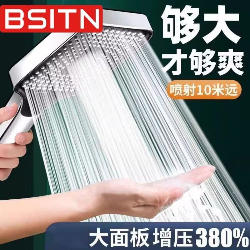 BSITN Pressurizado Painel Grande Quadrado Grande Chuveiro de Água Super Pressurizado Chuveiro de Mão