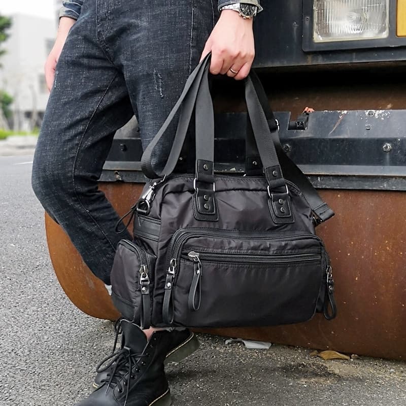 Bolsa masculina de Nylon Oxford pano bolsa de viagem de negócios Casual bolsa de ombro masculina à prova d'água esportes