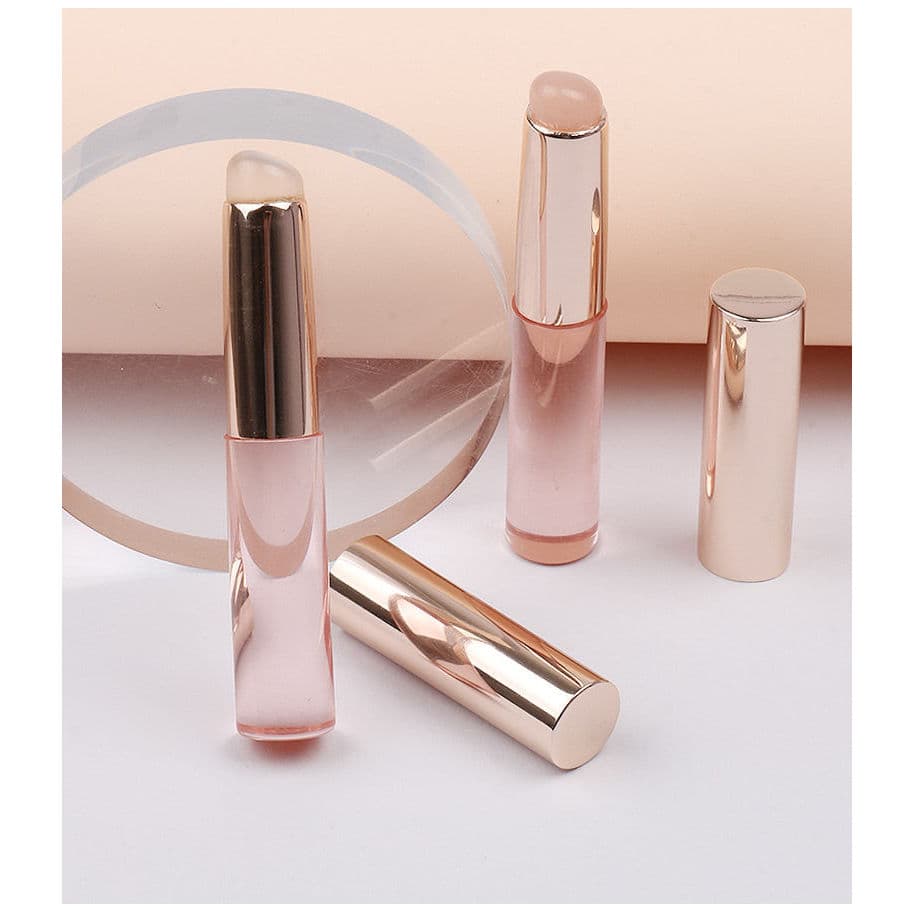 Versão atualizada Q Soft Silicone Lip Brush Corretivo Versão portátil com tampa Cabeça redonda Batom Batom Lip Glaze Pin