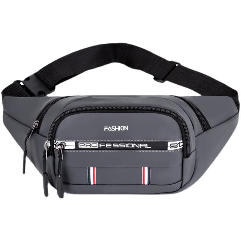 Bolsa de cintura masculina multifuncional, grande capacidade, repelente de água, caixa registradora, bolsa de negócios,