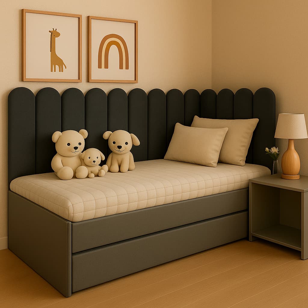 Kit de Cabeceiras Nuvem 60x20 Autocolante para Cama Box | Estofada | Envio Full