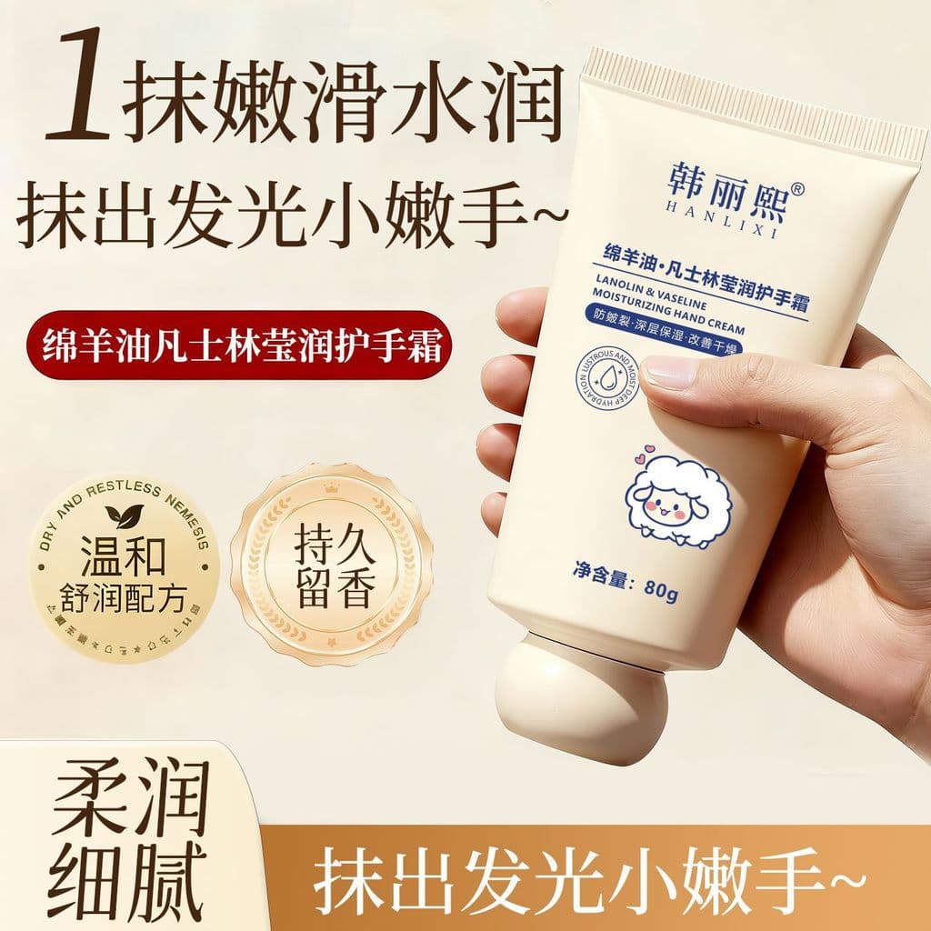 [One Shot Three] Han Lixi Lanolina Vaselina Creme Hidratante para as Mãos Hidratante Outono Inverno Anti-secagem