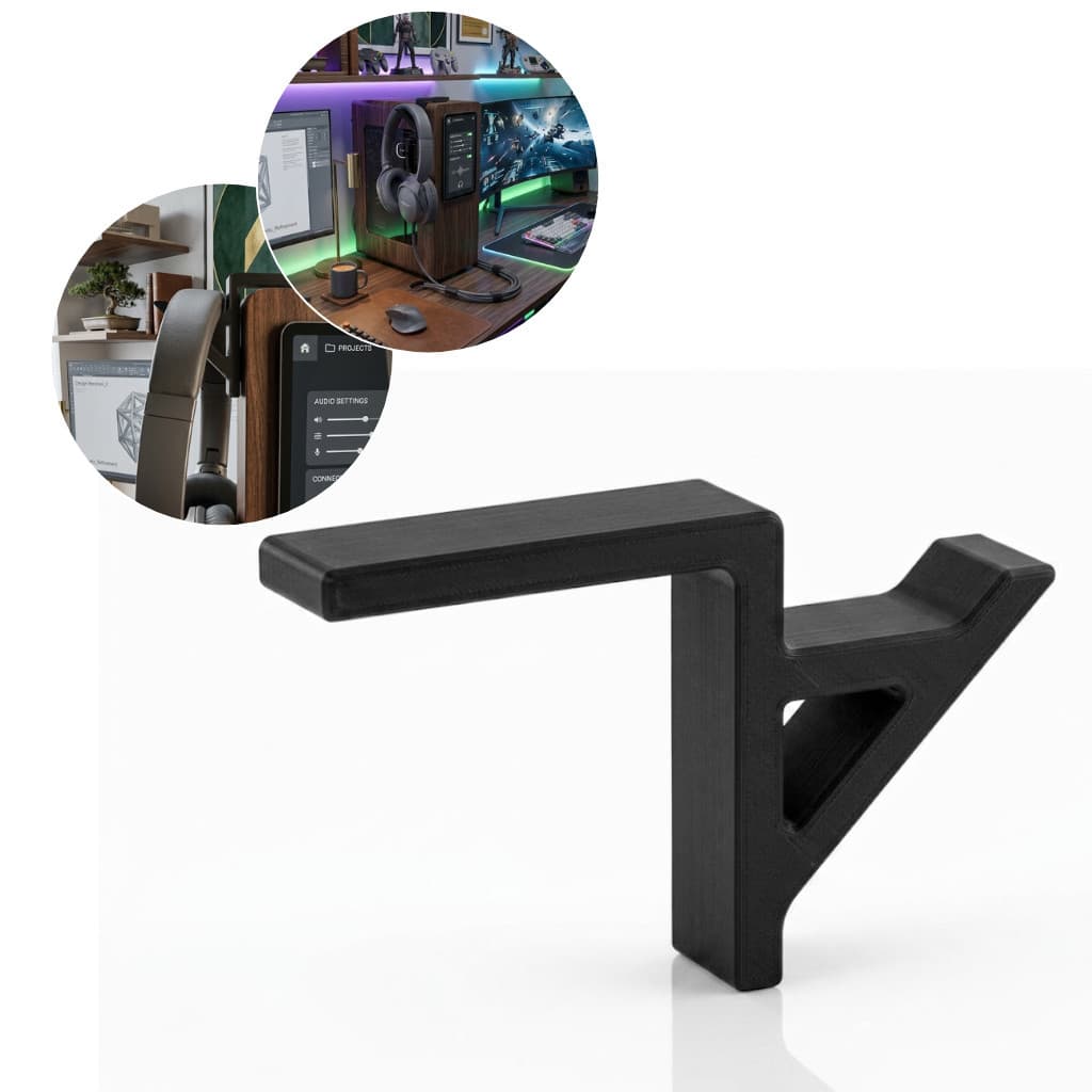 Suporte Gancho Fone Headset Monitor Tv Setup Com Fita 3m - HMX