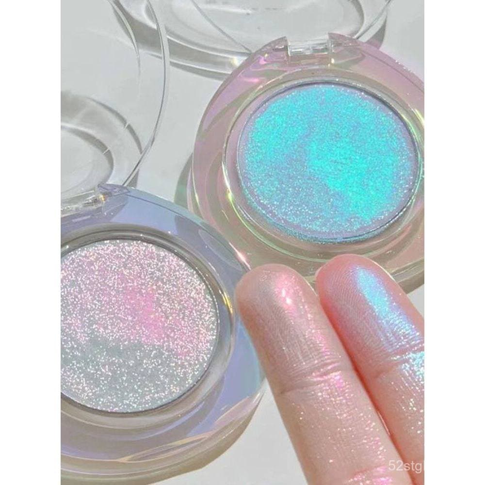 Tão encantador~ Paleta de Iluminadores e Contornadores para o Rosto com Efeito Camaleão, Brilho Cintilante e Sombra para