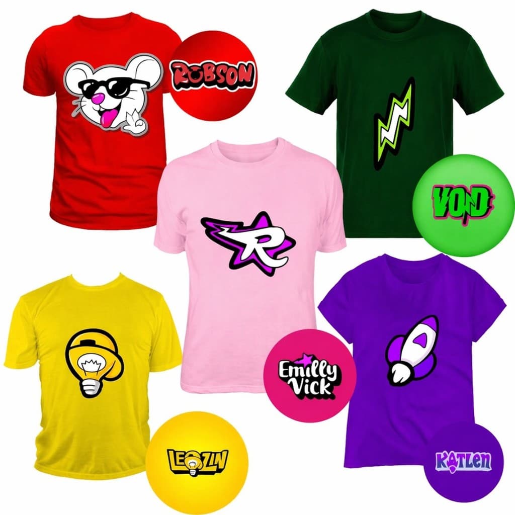 Camiseta Estampada Grupo Dos Rosas Novos Elementos Emilly Vick Leozim Void Robson Ketlen
